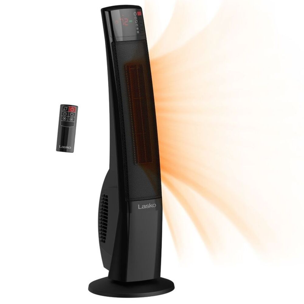 Open Box - Lasko -  Ultra Ceramic Tower Room Space Heater Indoor Black